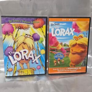 The Lorax Movie Lot- Dr. Seuss DVD delux + Blu-ray Disc Only Read Description